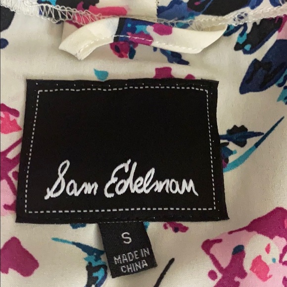 sam edelman abstract floral satin robe - Picture 6 of 6